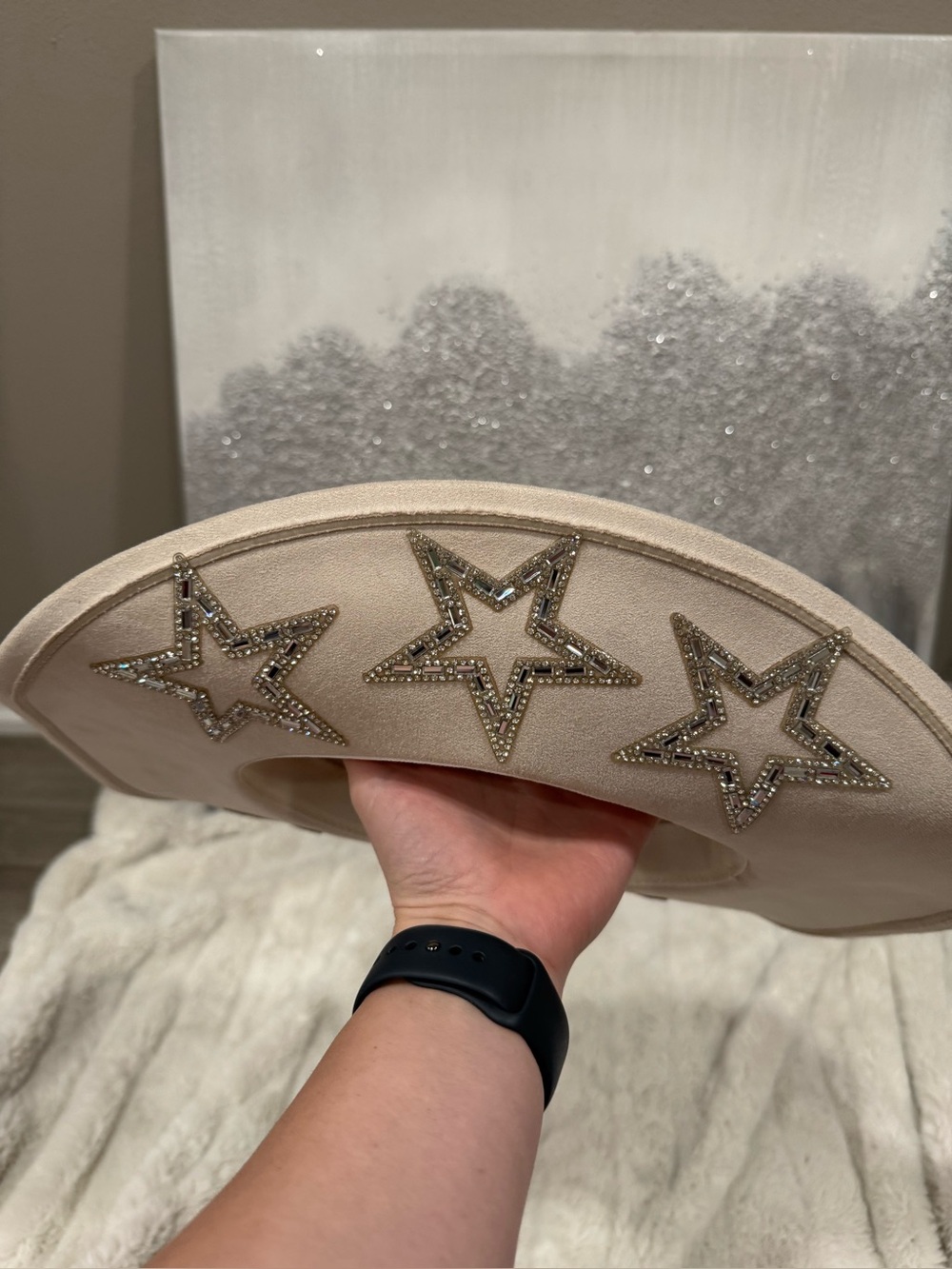 Buckle Cream Star Embellished Cowboy Hat - Picture 5 of 8